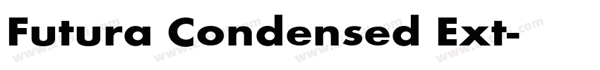 Futura Condensed Ext字体转换